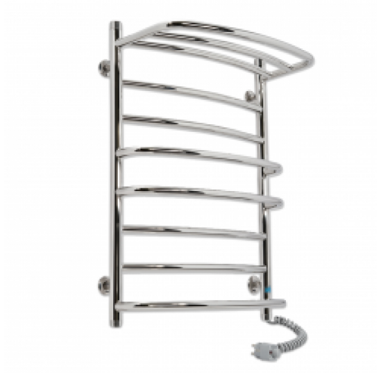 Рушникосушка нерж. LARIS Євромікс П8 500*800 електрична з полицею праве підключення