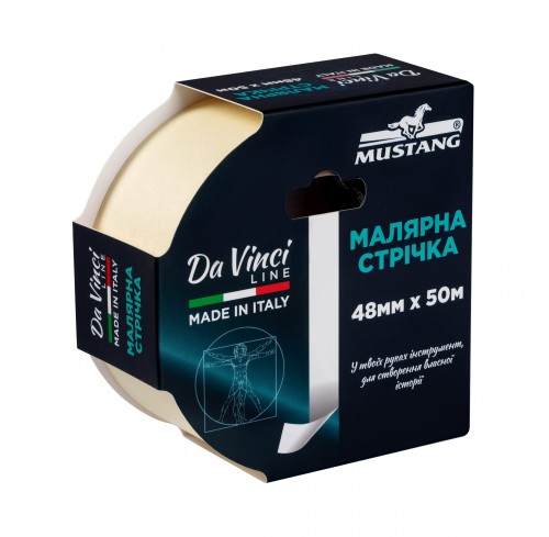 Стрічка малярна 38mm*50m Mustang Da Vinci (ITWP3850W)