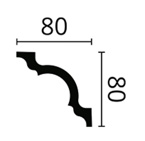 Карніз А1 Normastyl (55) (Е15)