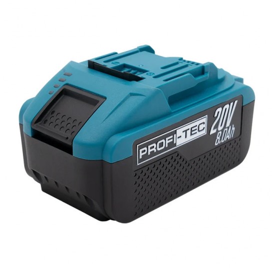 Акумулятор 8.0 Аг 20В PT2080EP з індикатором PROFI-TEC 005851