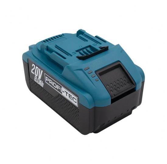 Акумулятор 8.0 Аг 20В PT2080EP з індикатором PROFI-TEC 005851