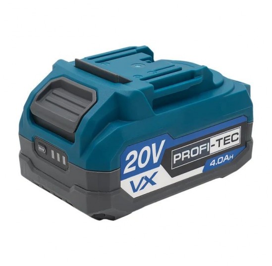 Акумулятор 4.0 Аг 20В PT2040VX високострумова, обзер. корпус PROFI-TEC 007021