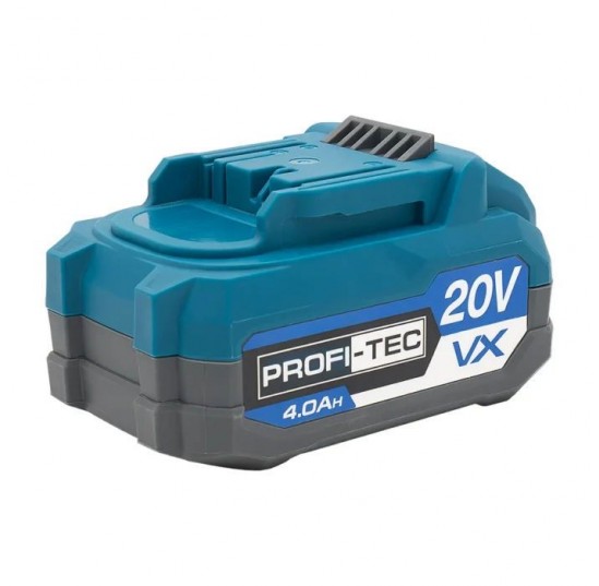 Акумулятор 4.0 Аг 20В PT2040VX високострумова, обзер. корпус PROFI-TEC 007021