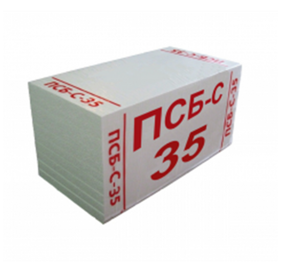Пінопласт ПСБ 35 (1,0*0,5*0,02) 