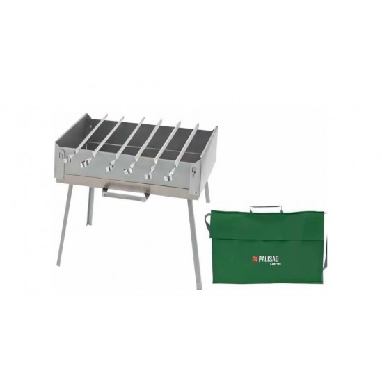 Мангал-дипломат в сумці 410x280x125 мм, 1,5 мм, 6 шампурів в комплекті,  Camping (69538)