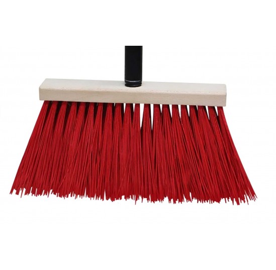 Мітла поліпропіленова 230*45мм деревяна основа з держаком (70-588)