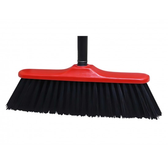 Мітла поліпропіленова 270*47мм пластмасова основа з держаком (70-587)