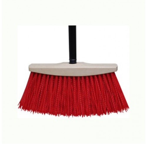 Мітла нейлон. MIDI з дер основою, держаком (70-566)