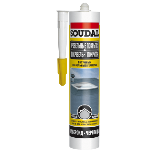 Герметик кровельний бітумний 280мл Soudafalt