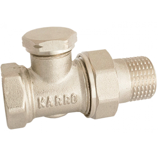 Кран радіаторний прямий нижній 1/2" KARRO KR-306
