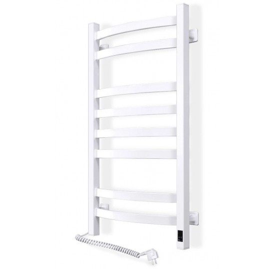 Рушникосушка ел. сталева Авалон 480*800 ліва біла
