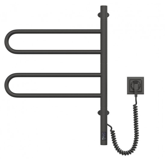 Рушникосушка ел. Fouette 480*600 Sensor Чорний маур