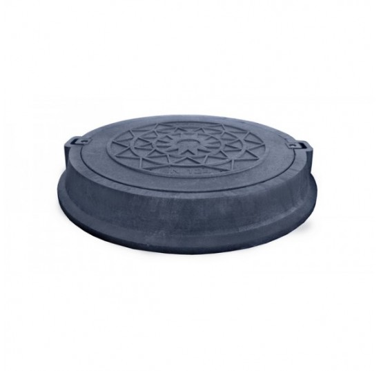 Люк каналізаційний полімерпіщаний 25т чорний