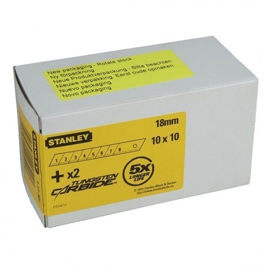Лезо для ножів 18мм(50шт) Stanley (3-11-301)