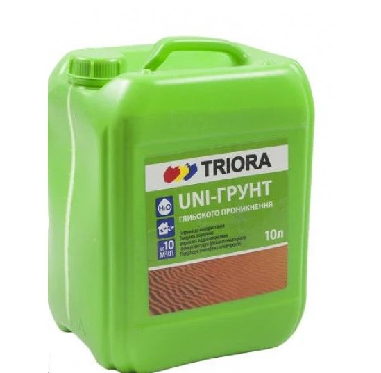 Грунтовка універсальна 10л акрилова ТРІОРА