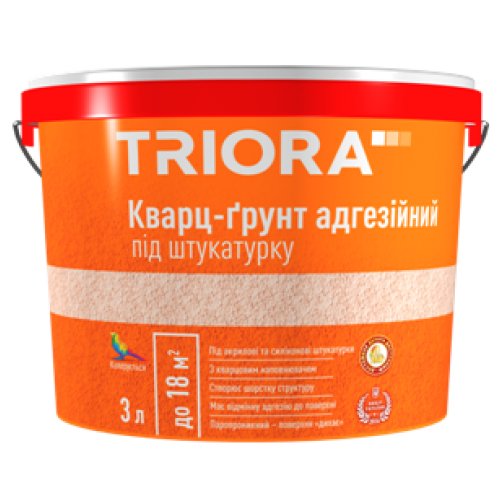 Грунт-кварц під штукатурку 3л ТРІОРА