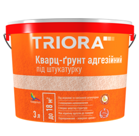 Грунт-кварц під штукатурку 3л ТРІОРА