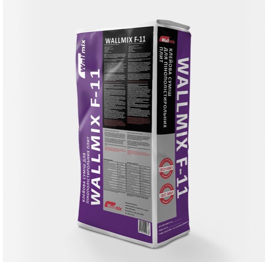 КЛЕЙОВА СУМІШ ДЛЯ ПІНОПОЛІСТИРОЛЬНИХ ПЛИТ WALLMIX F-11