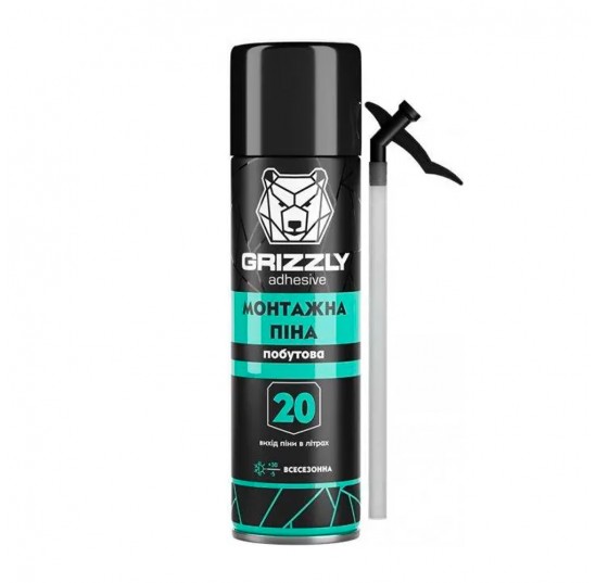 ПІНА монтажна 300 мл.GRIZZLY ручна