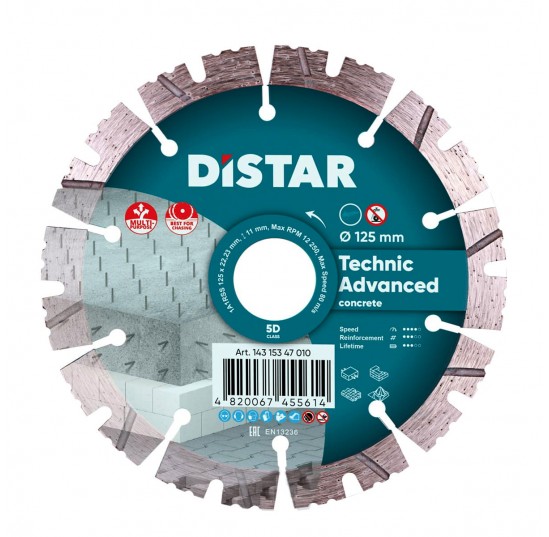 Круг алмазний відрізний 150*2,3/1.5*11*22,23-12- HIT Technic Advanced  Distar (14315347012)
