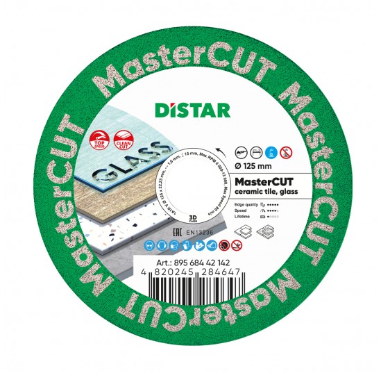 Круг алмазний відрізний 125*1,6/1,0*15*22,23 Master CUT 1A1R V Distar (89568442142)