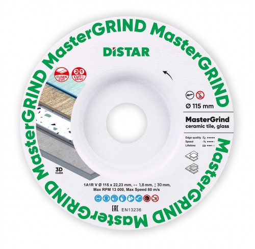 Круг алмазний відрізний 115*1,8/1,5x30x22,23  MasterGRIND 87015424065