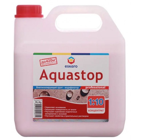 Грунт концентрат Eskaro AQUASTOP-PROF 3л