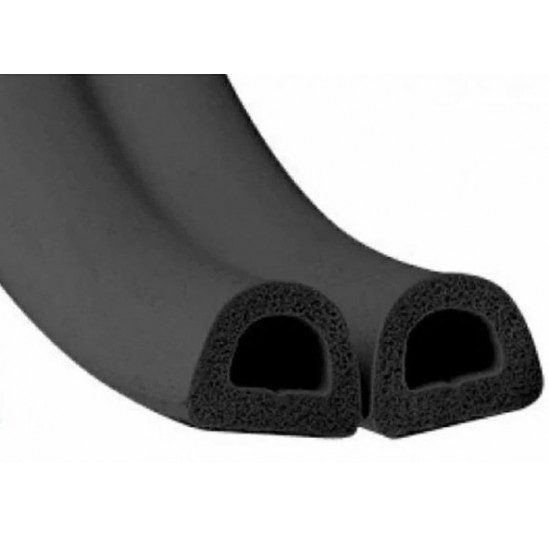 Ущільнювач "D" 12*14мм SANOK 40м чорний