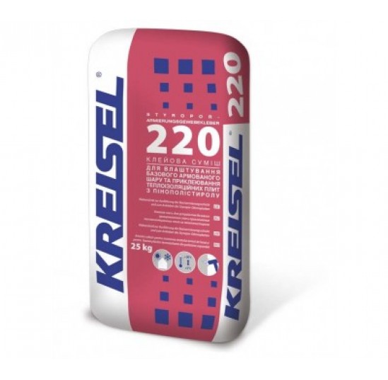 Клеюча суміш для арм. пінопл. плит KREISEL MULTI 220/25кг