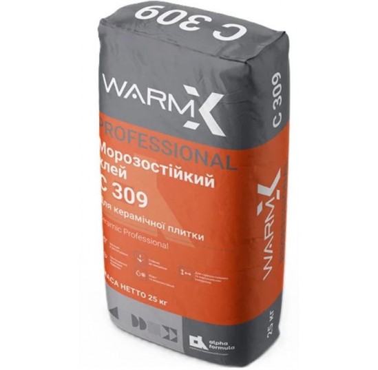 Вормікс X 309 Ceramic Professional 25 кг(Клей для керамічної плитки та кермограніту)