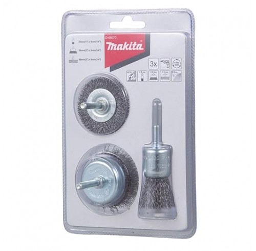Набір щіток для дриля 3 шт MAKITA (D-66070)