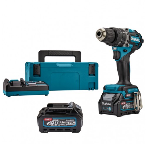 Акумуляторний дриль-шурупокрут з ударом Makita XGT 40 V MAX HP002GA201