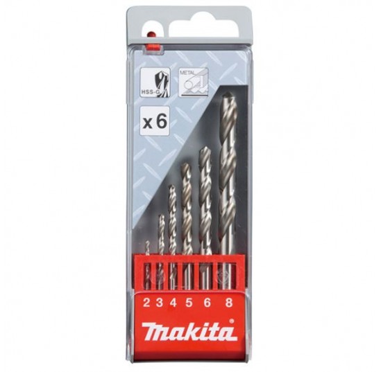 Набір свердл по металу HSS-G Makita 6 шт (D-57196)