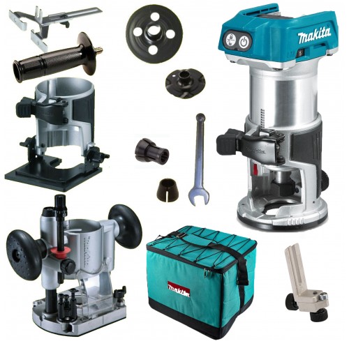 Фрезер акумуляторний LXT 18В  6-8 мм МАКІТА (DRT50ZX2)