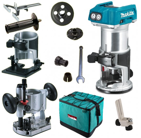 Фрезер акумуляторний LXT 18В  6-8 мм МАКІТА (DRT50ZX2)