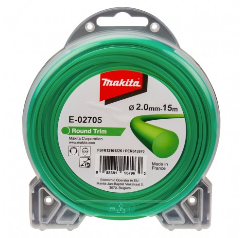 Жилка косильна 2,0 мм 15 м тип: Кругла MAKITA (e-02705)