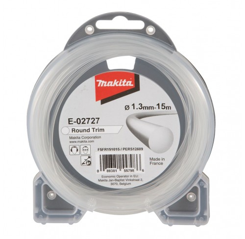 Жилка косильна 1,3 мм 15 м тип: Кругла MAKITA (E-02727)