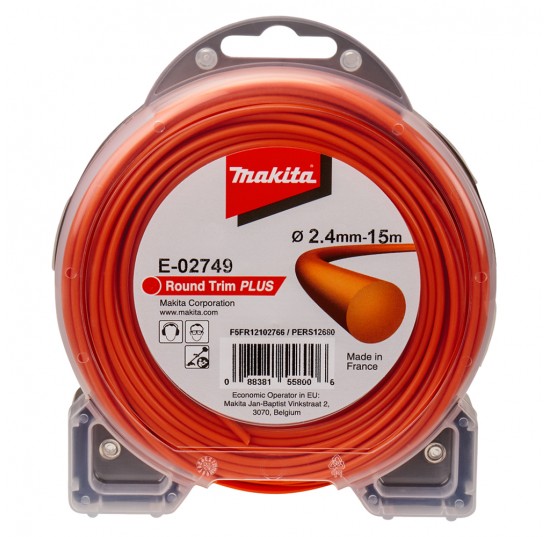 Жилка косильна 2,4 мм 15 м тип: Кругла MAKITA (E-02749)
