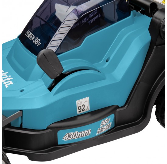 Газонокосарка акумуляторна LXT, 18В+18В, 430мм МАКІТА DLM432Z