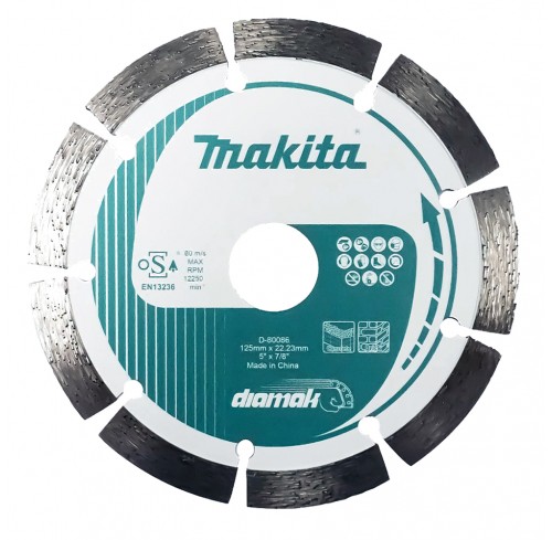 Круг алмазний Diamak по бетону сегмент 125*22,23мм сух/мокр (D-80086)