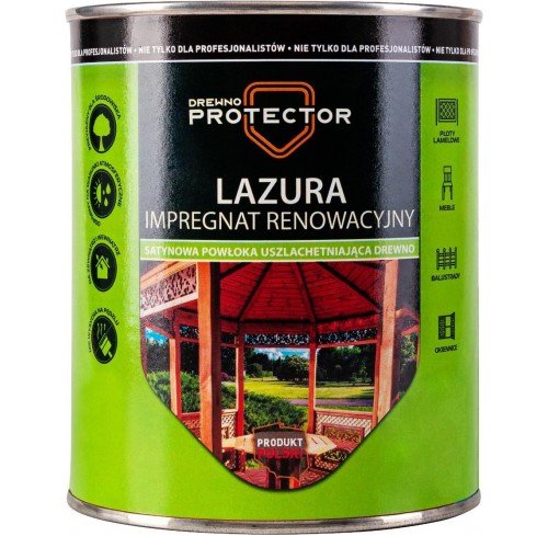 Лазур акрилова Drewno PROTECTOR 0.7л біла