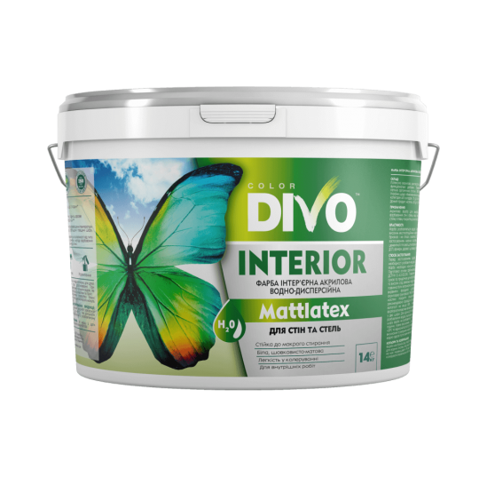 Фарба інтер"єрна латексна 14 кг Mattlatex  DIVO