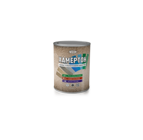 Фарба молоткова MIXON 800 чорна 0,75 кг