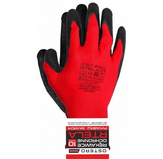 Рукавиці захисні POLIUR 10 OSTERO помаранчеві (0942)