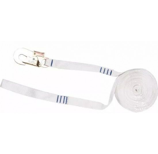 Фал рятувальний 12м капронова стрічка з карабіном М 02479