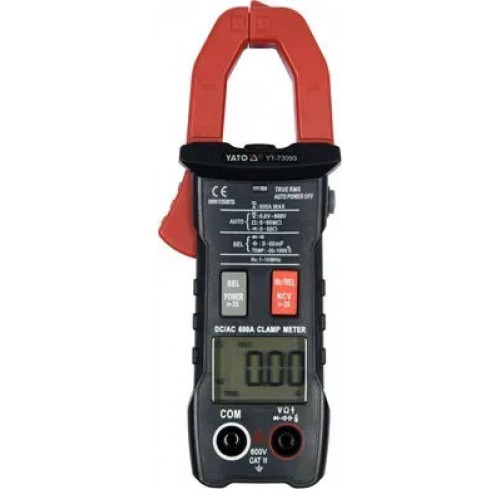 Мультиметр кліщі TRUE RMS YATO 0-600A -30-100C (73093)