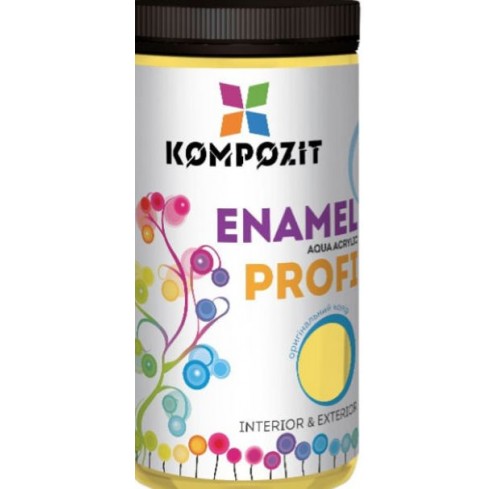 Емаль PROFI жовта глянсова акрилова 0,8л