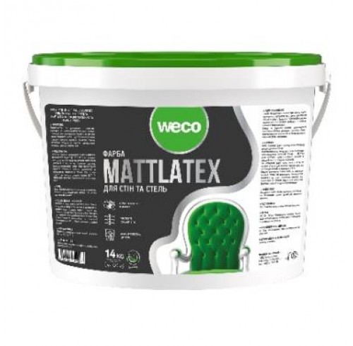Фарба латексна WECO MATLATEX 14кг