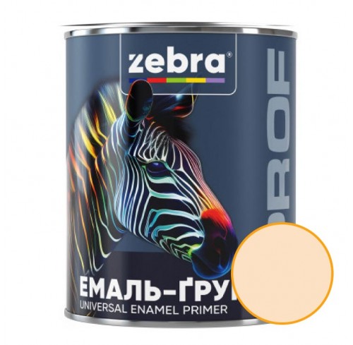 Емаль-грунт 0,8кг слонова кістка 013 ЗЕБРА