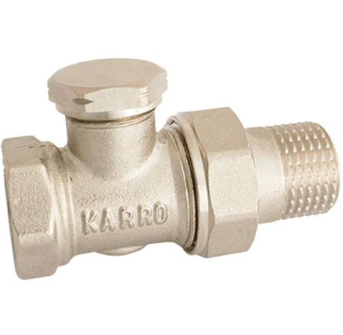 Кран радіаторний прямий нижній 1/2" KARRO KR-306